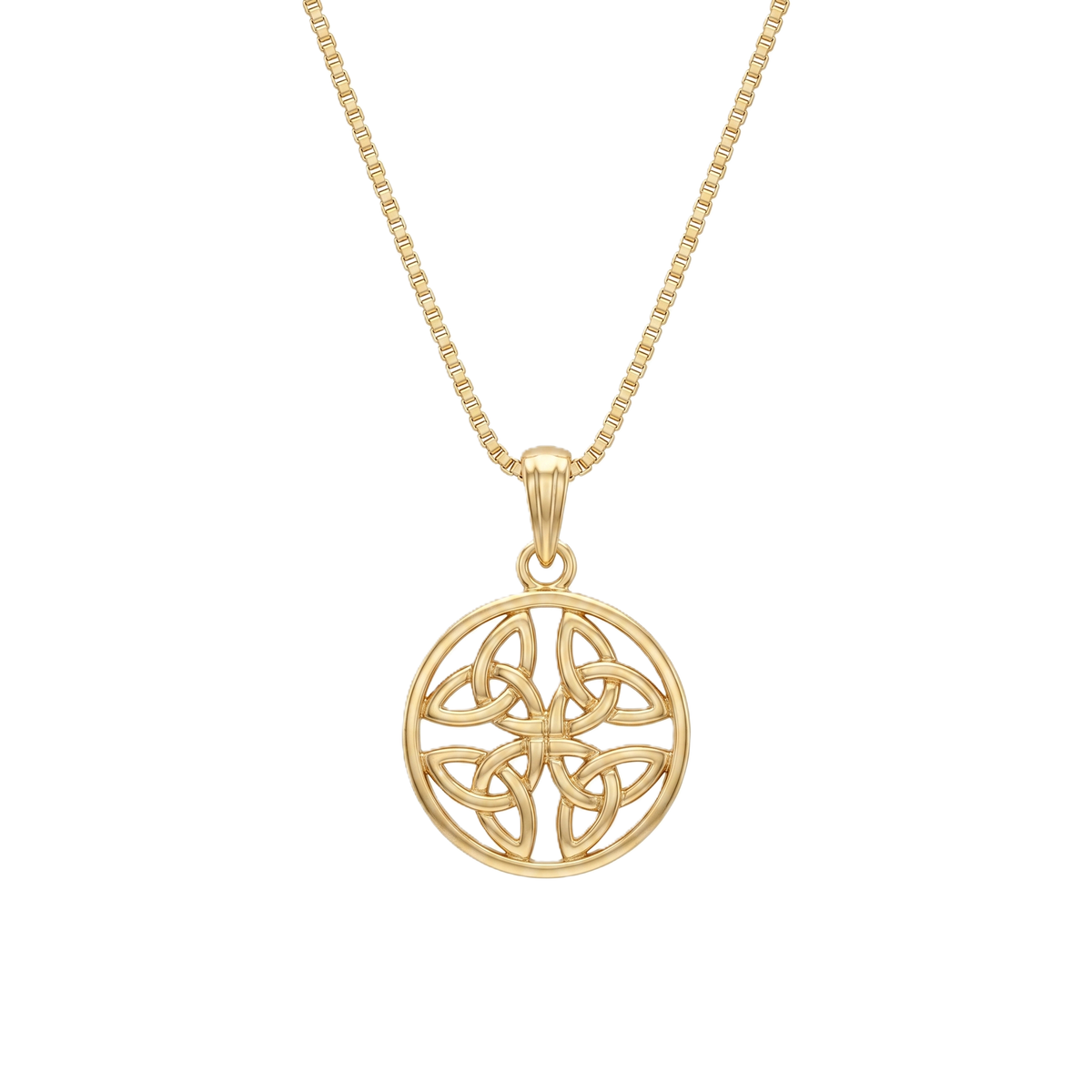 Quad Trinity Gold Vermeil Pendant