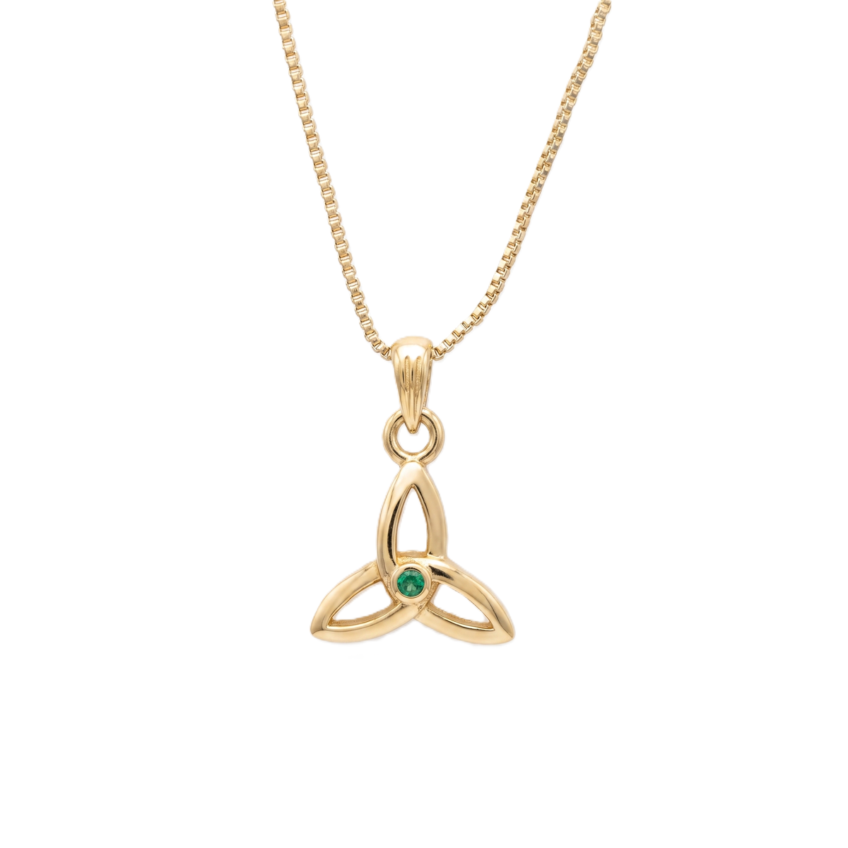Trinity Centre Stone Gold Vermeil Pendant