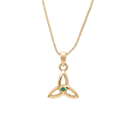 Trinity Centre Stone Gold Vermeil Pendant