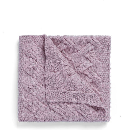 Aran Patchwork Teal Cot Throw