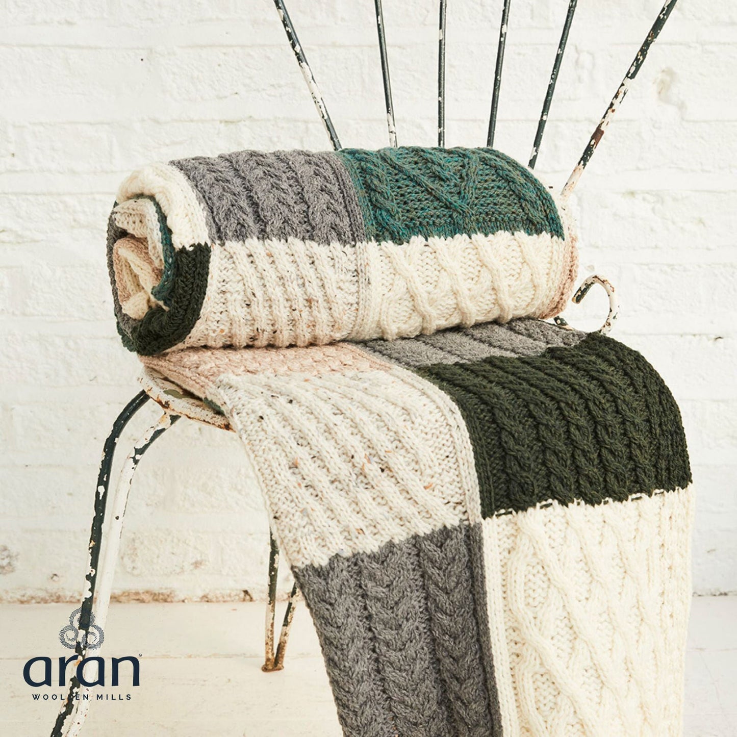 Aran Intarsia Blanket