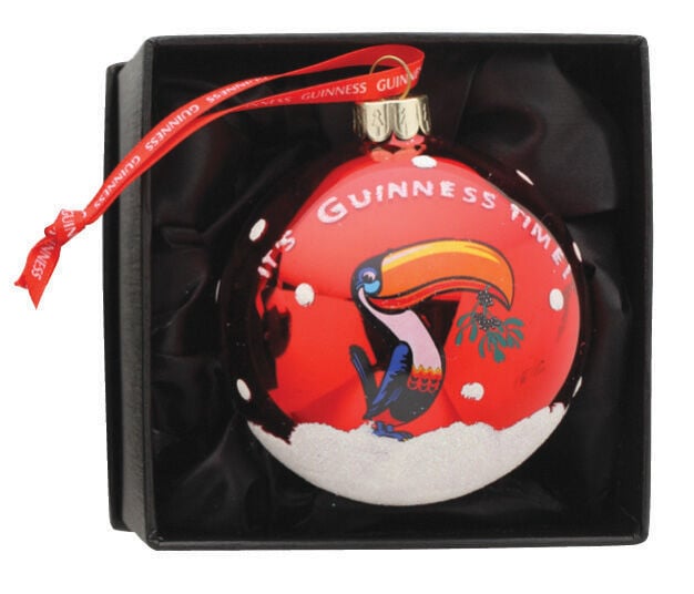 Guinness Christmas Toucan Bauble Red 