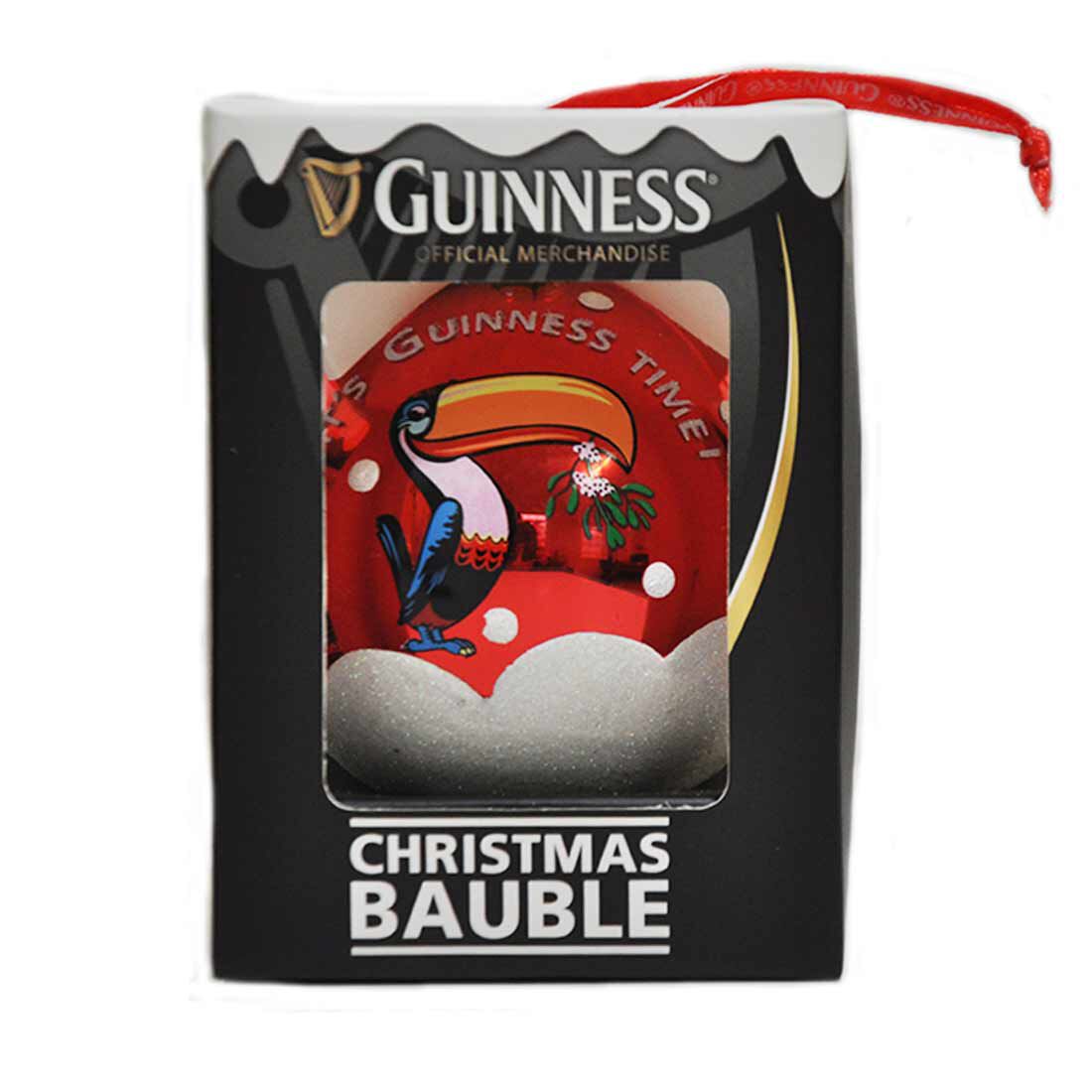 Guinness Christmas Toucan Bauble Red