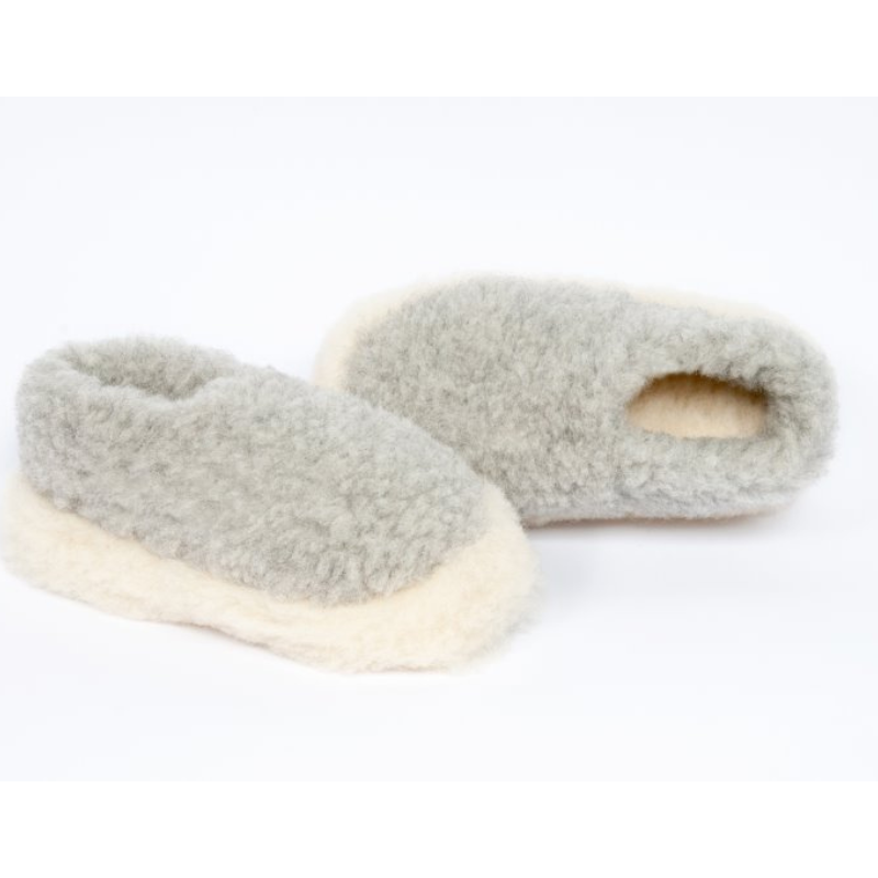 Unisex Yoko Wool Grey Slippers