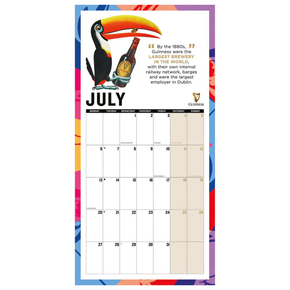 Guinness Wall Calendar 2026