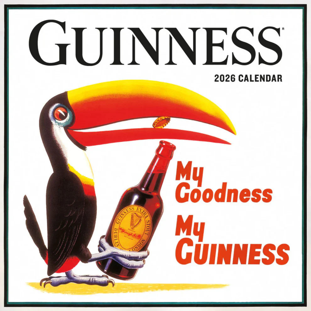 Guinness Poster Art Wall Calendar 2026