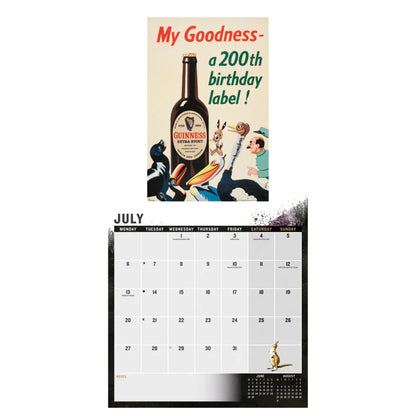 Guinness Poster Art Wall Calendar 2026