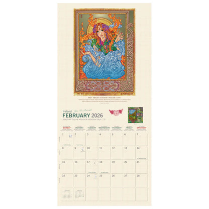 Celtic Mythology Large Calendar 2026