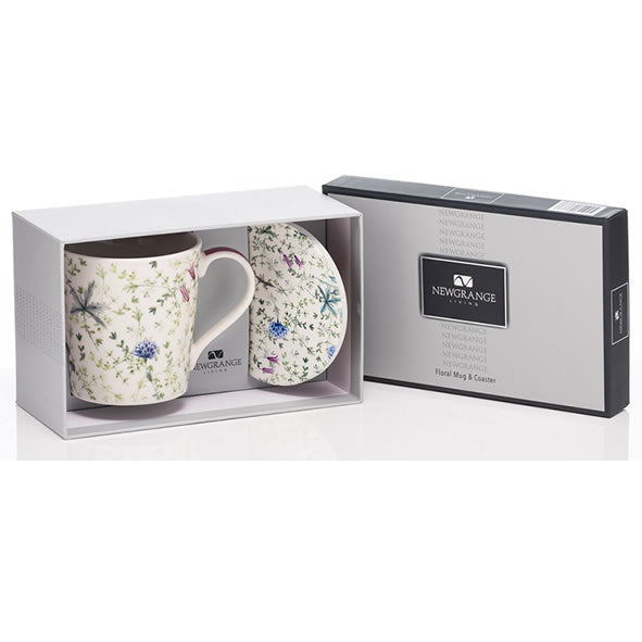 Floral Mug & Coaster Set