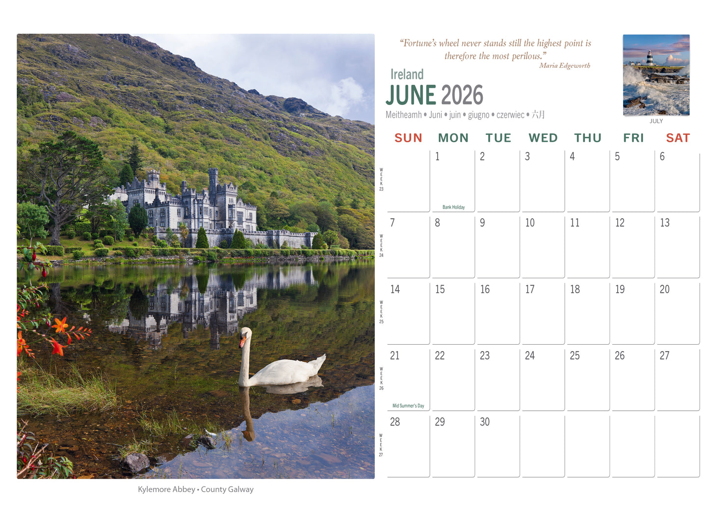 Real Ireland Desk Calendar