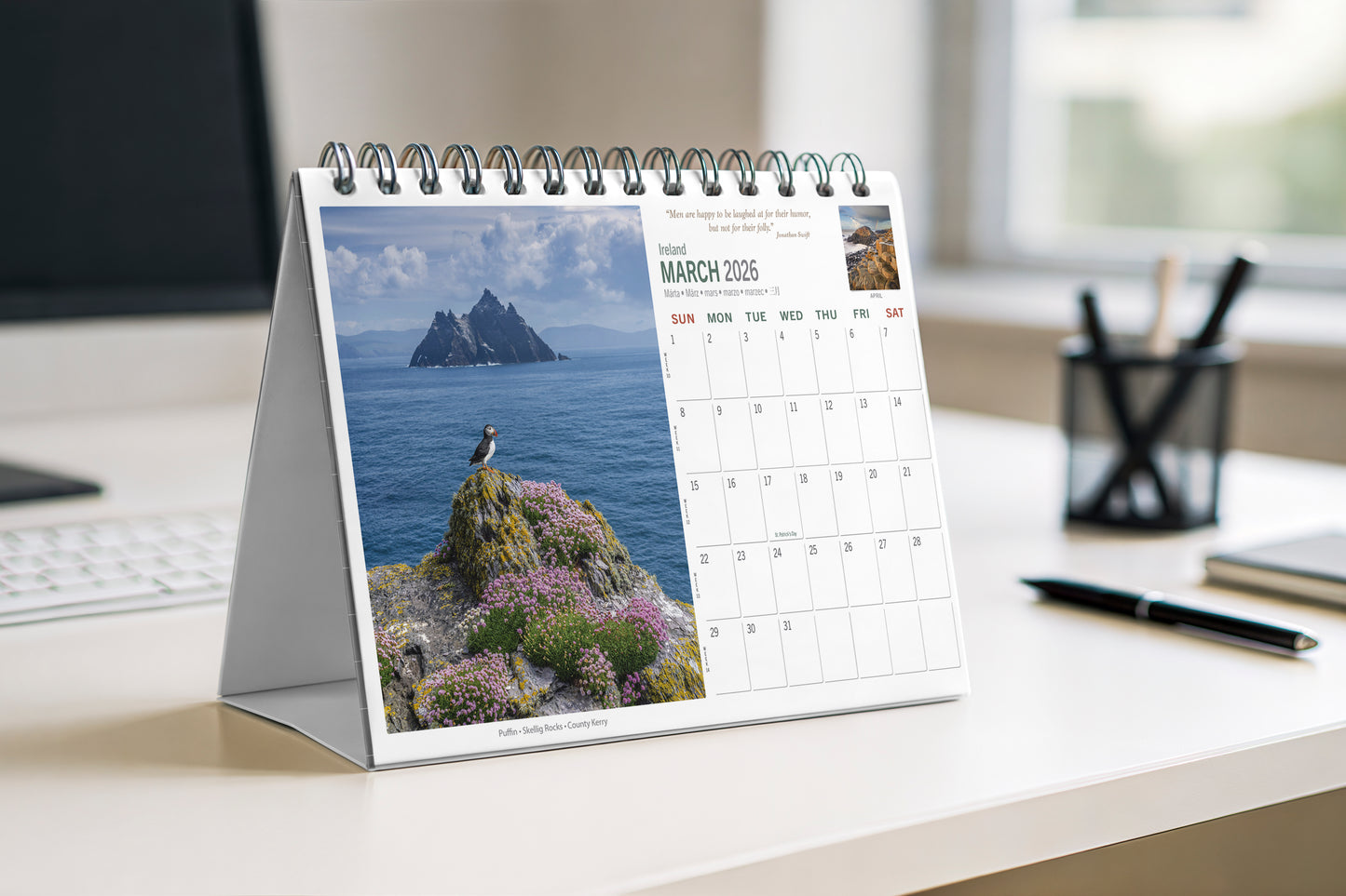 Real Ireland Desk Calendar