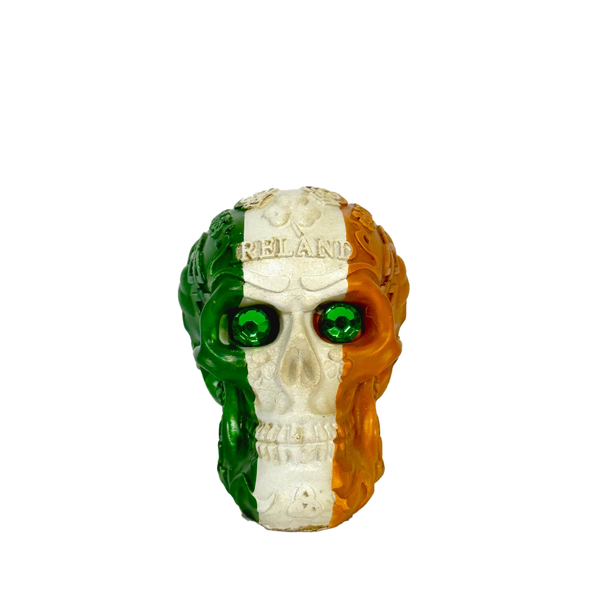 Ireland Tri-Colour Skull Figure