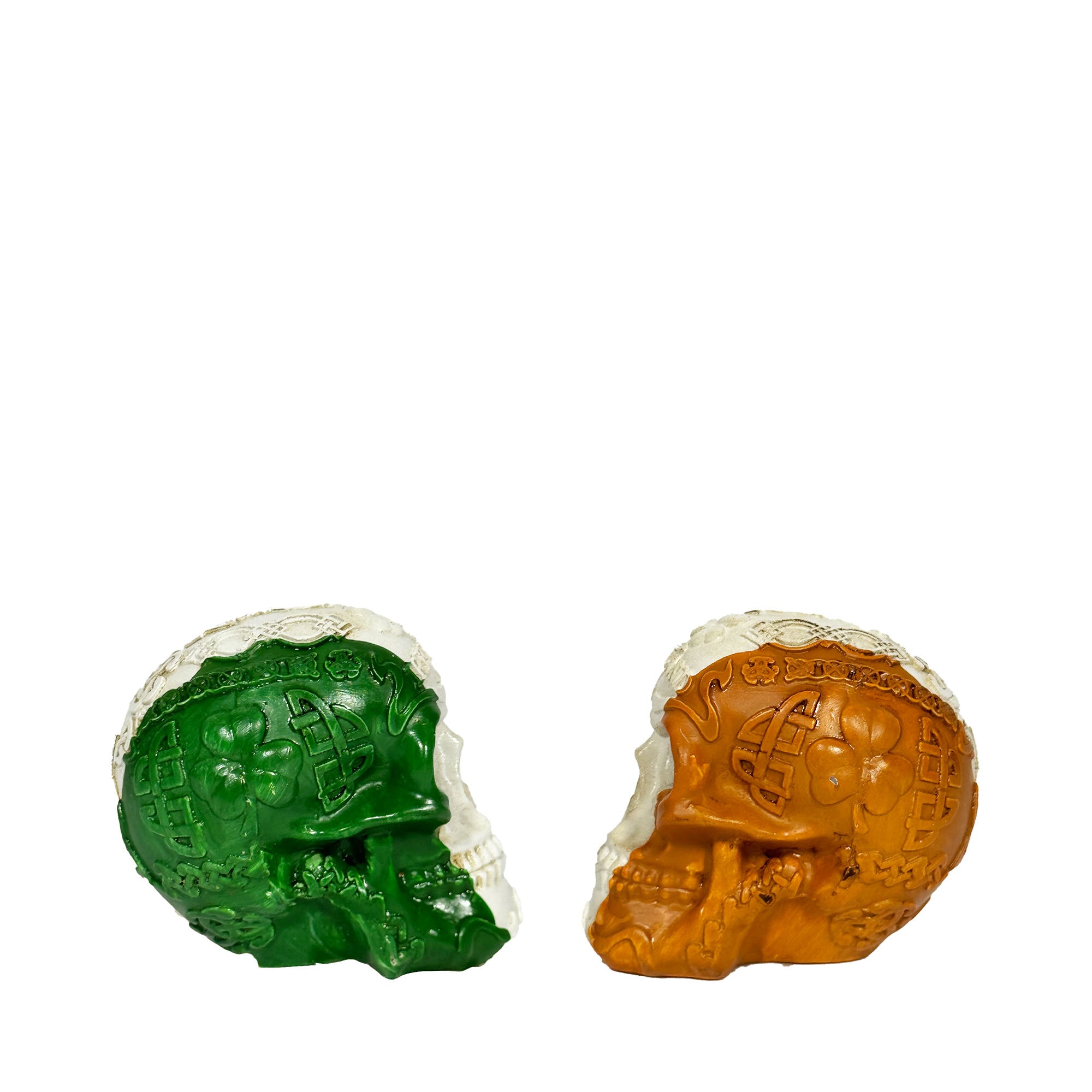 Ireland Tri-Colour Skull Figure 