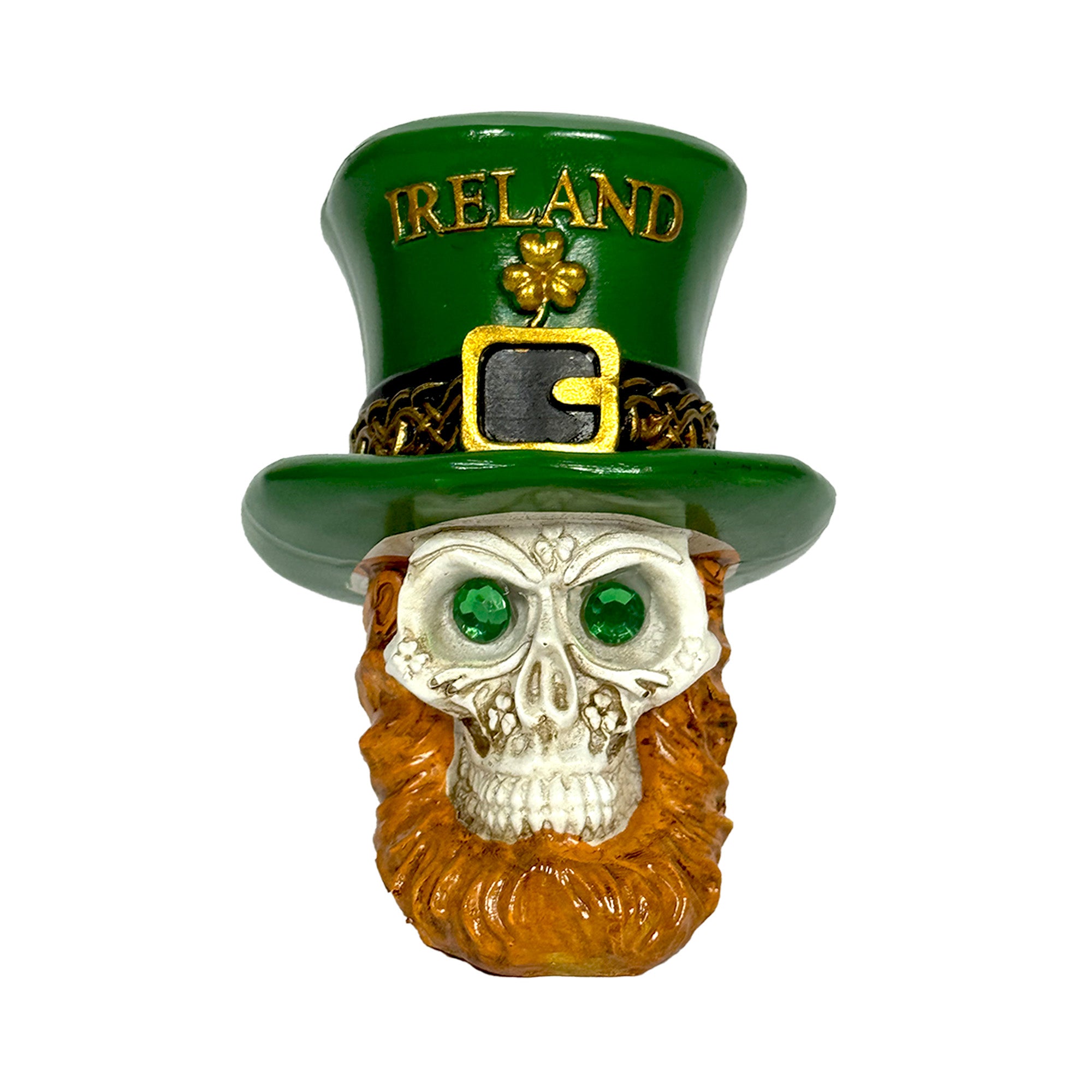 Ireland Skull Figure with Leprechaun Hat