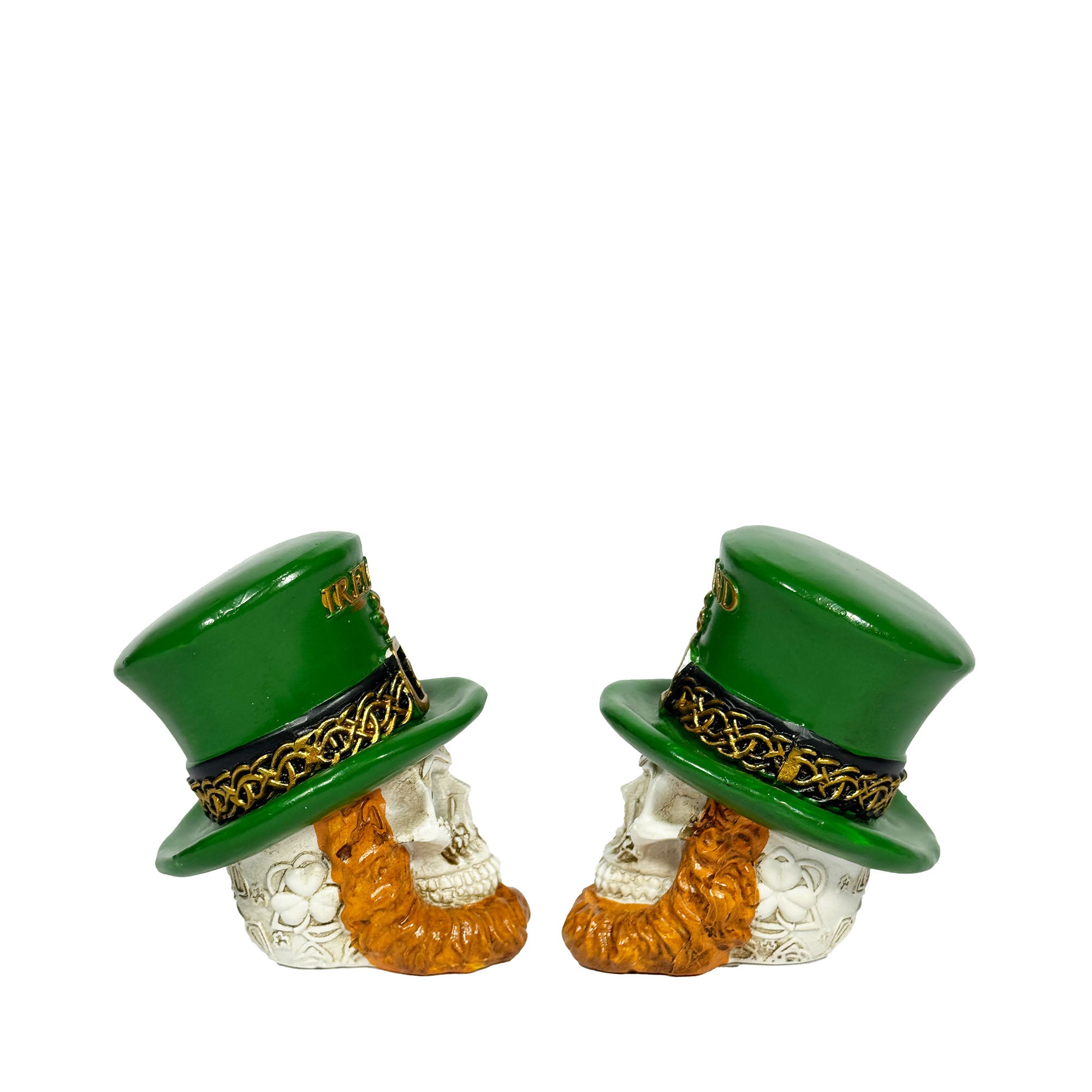 Ireland Skull Figure with Leprechaun Hat 