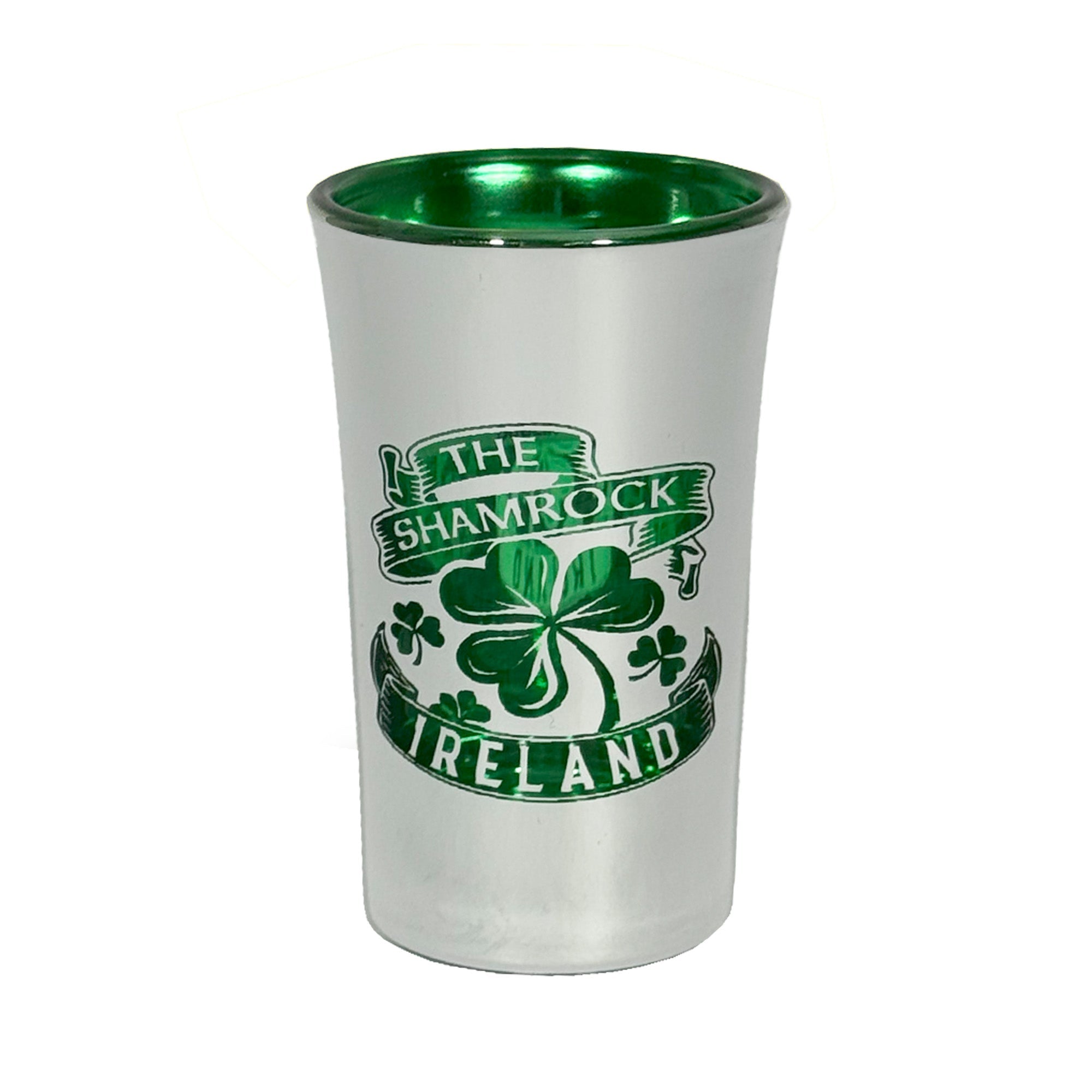 Shamrock Foil Shot Glass