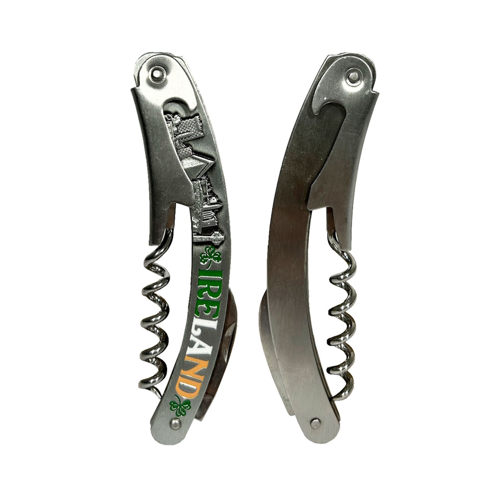 Ireland Collage Metal Corkscrew With Landmarks 