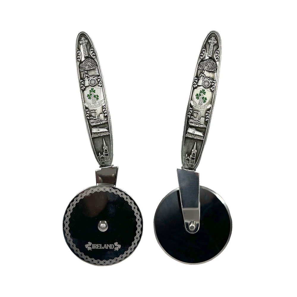 Irish Heritage Pizza Cutter With Ireland Design