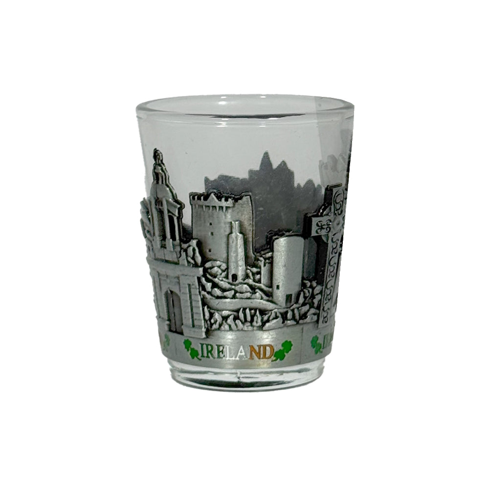 Ireland Metal & Glass Shot Glass