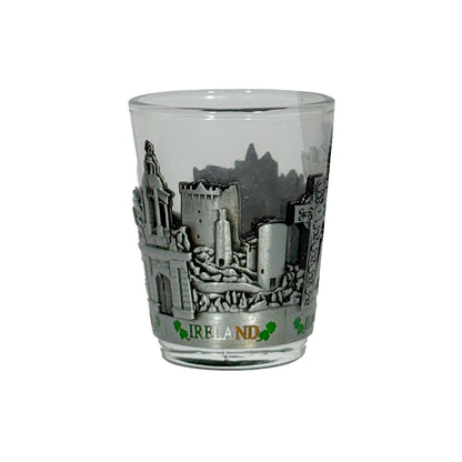 Ireland Metal & Glass Shot Glass