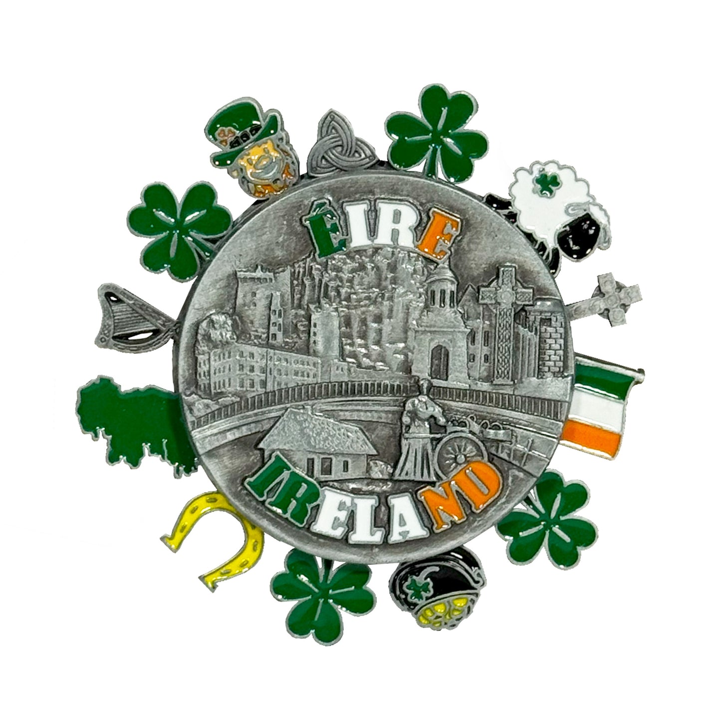 Ireland Metal Spinning Magnet