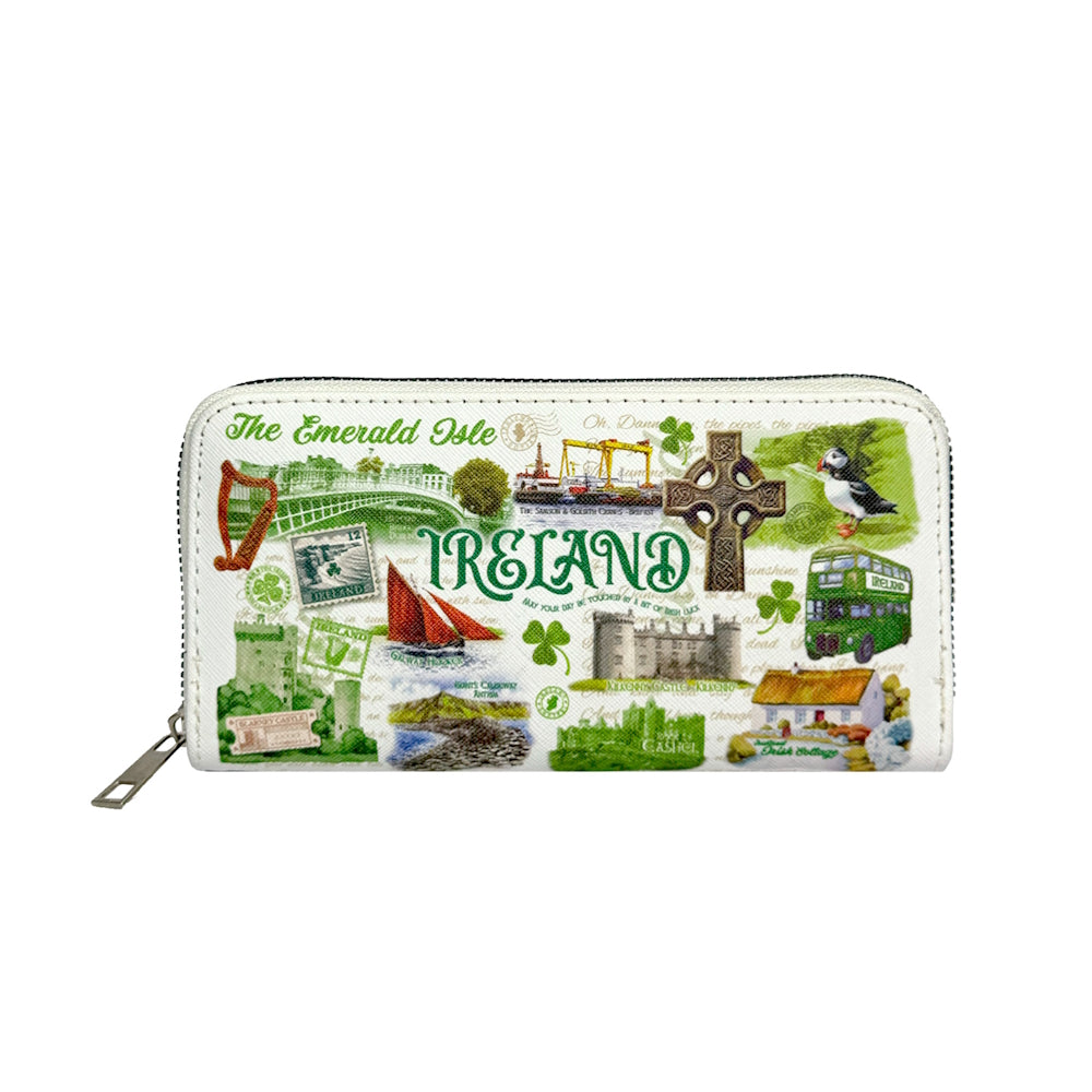 Ireland Montage Deluxe Ladies Purse