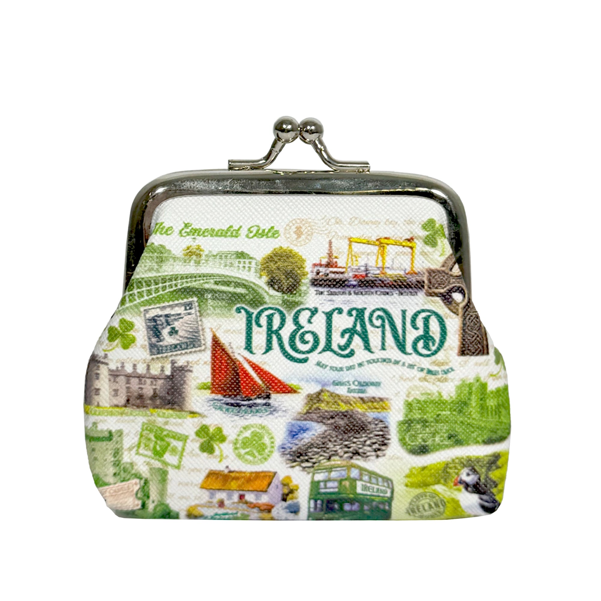 Ireland Montage Clip Purse
