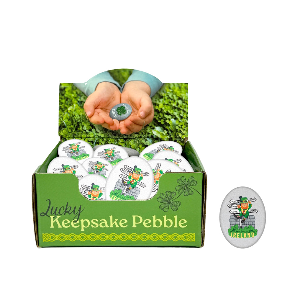 Leprechaun And Signpost Irish Keepsake 