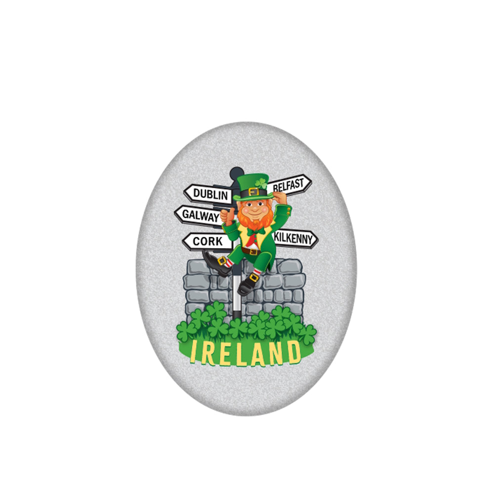 Leprechaun And Signpost Irish Keepsake