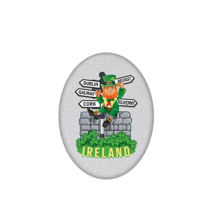 Leprechaun And Signpost Irish Keepsake