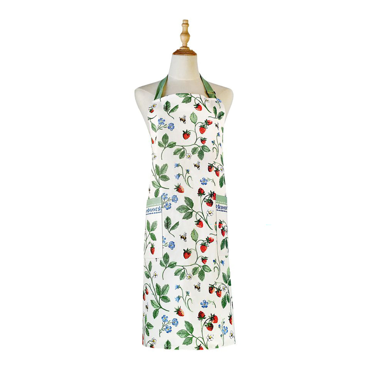 Strawberry Patch Cotton Apron
