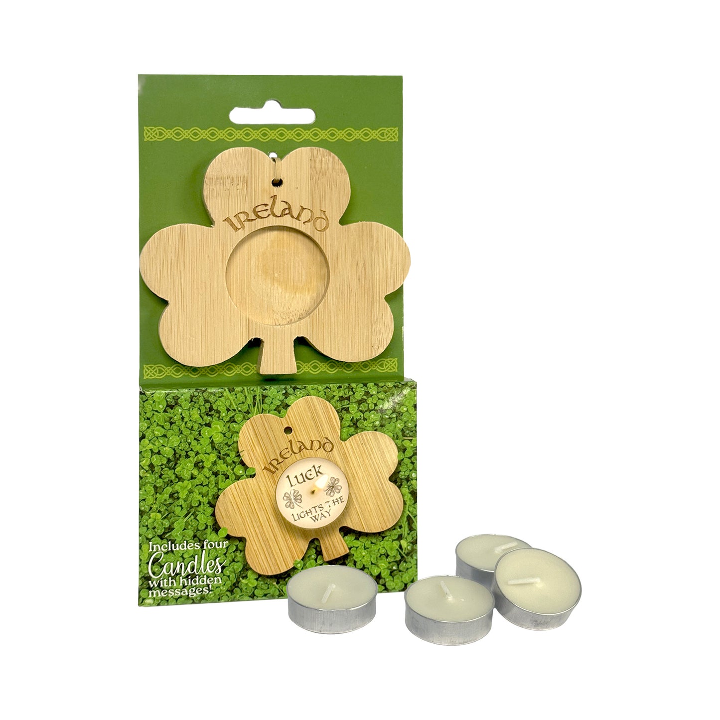 Shamrock Tea Light Holder Set
