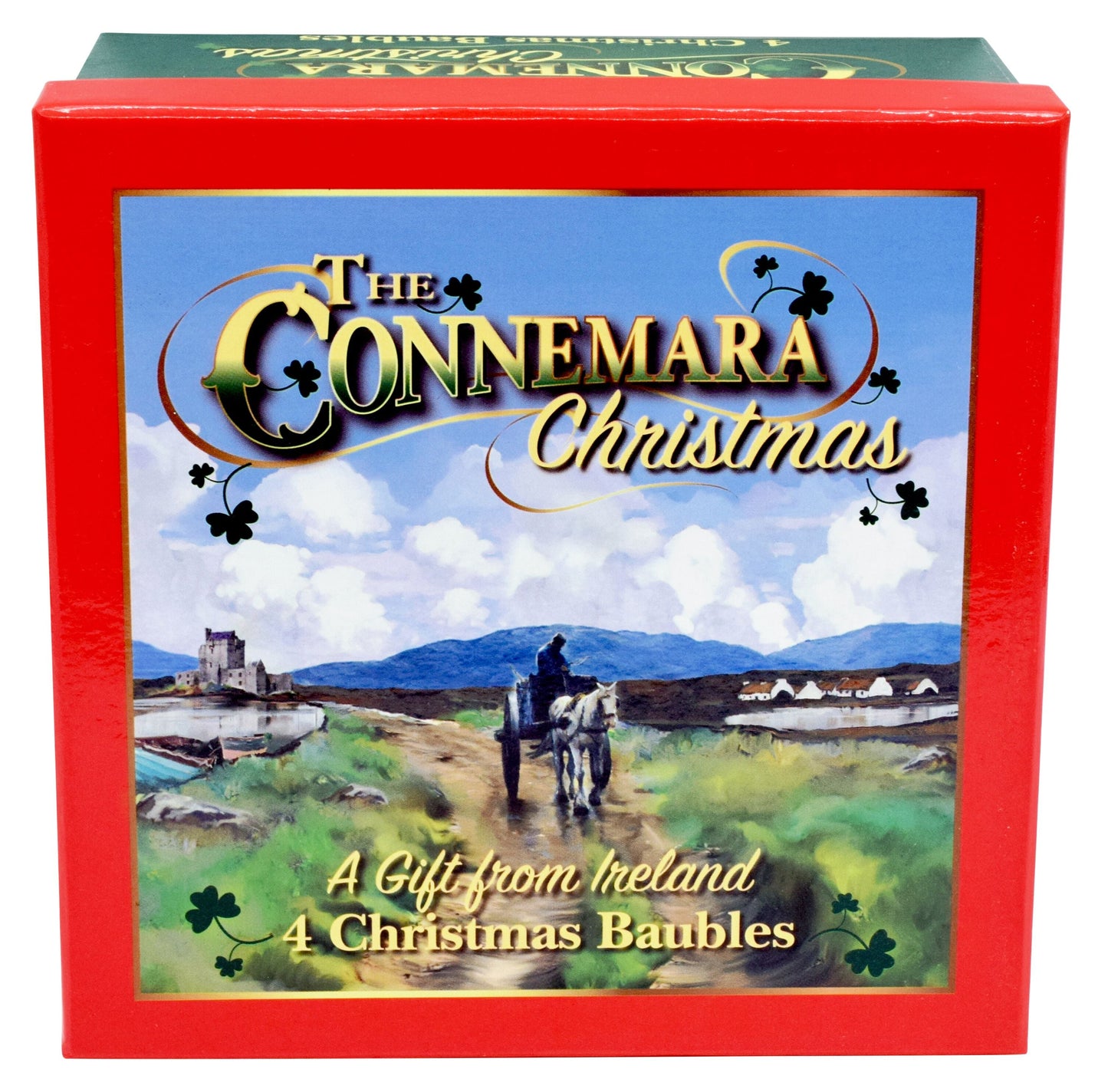 Christmas Landscape Scene Set Of 4 Decorations