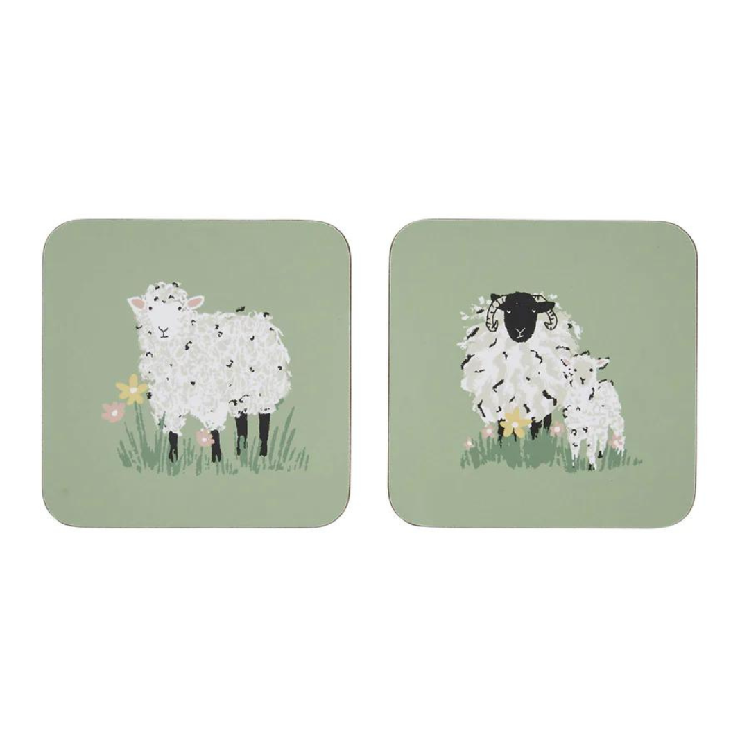 Woolly Sheep 4 Pack Coaster 