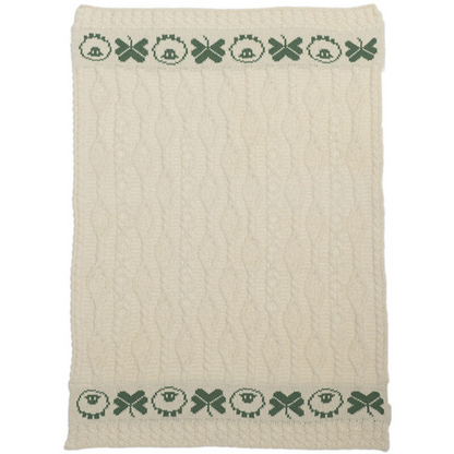Merino Sheep & Shamrock Baby Throw