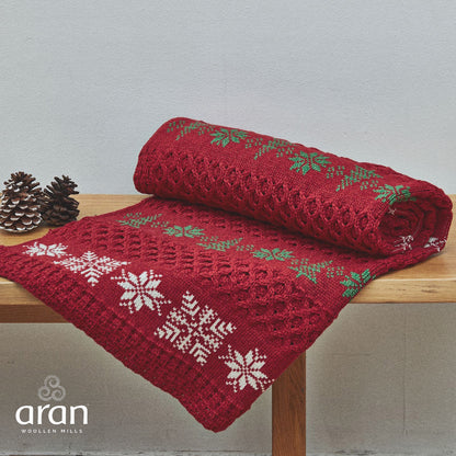 Christmas Aran Throw