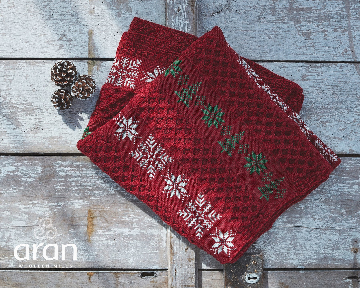 Christmas Aran Throw