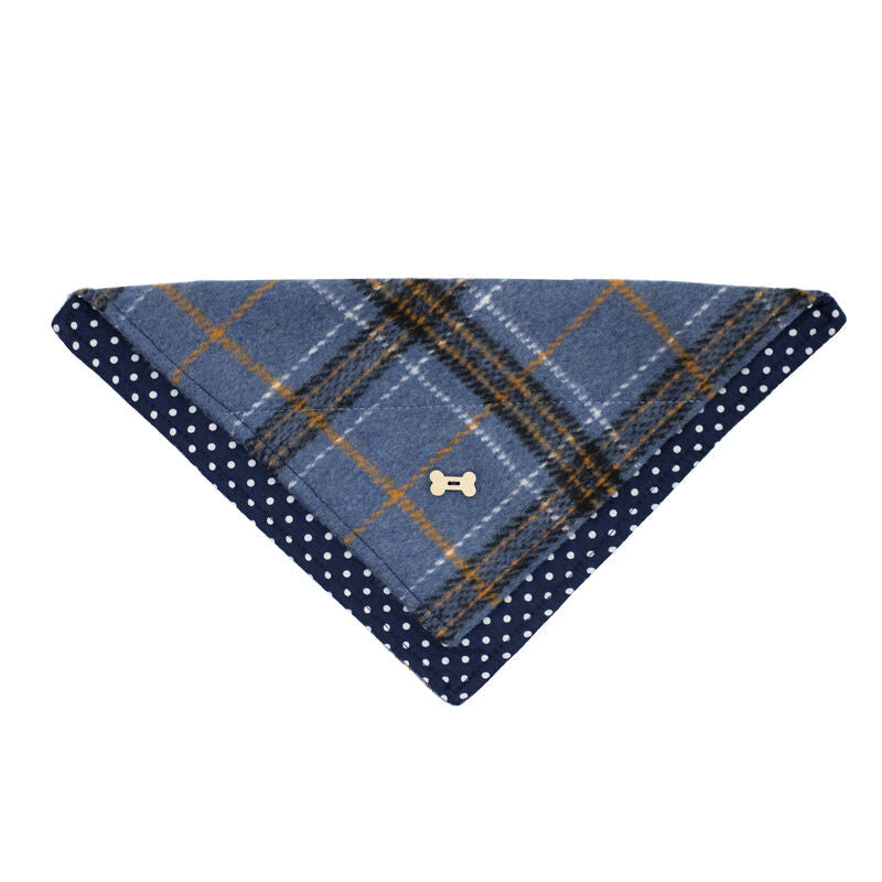 Fado Tartan Navy Dog Bandana 