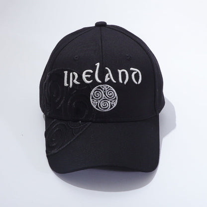 Mens Celtic Ireland Black Baseball Cap