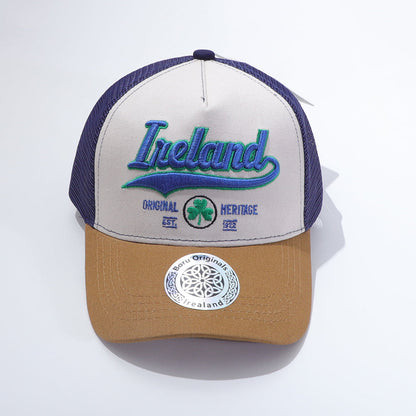 Ireland Blue and Mustard Trucker Cap