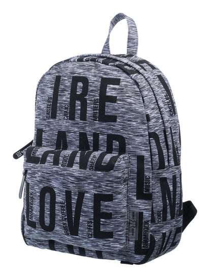Ireland Love Print Grey Backpack