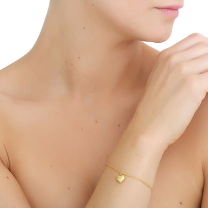Gold Plated Amy Huberman Newbridge Silverware Bracelet With Heart Charm