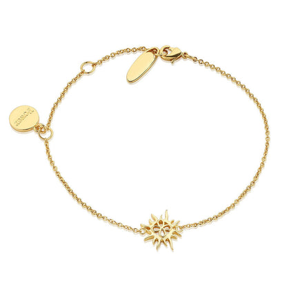Gold Plated Amy Huberman Newbridge Silverware Bracelet With Sun