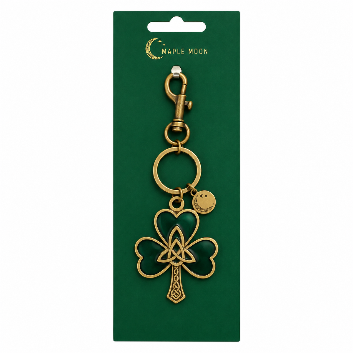 Shamrock Gold Bag Charm