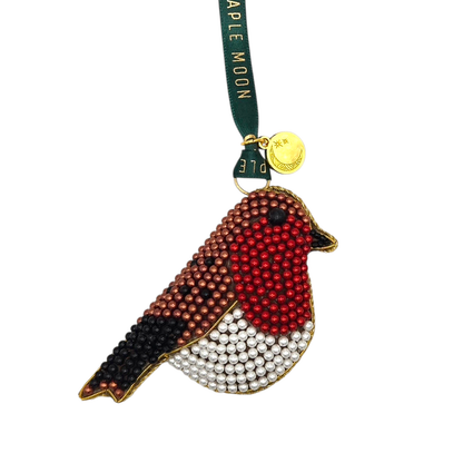 Beaded Robin Christmas Decoration
