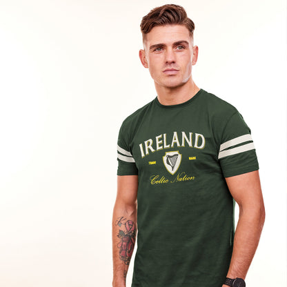 Mens Ireland Harp Green T-Shirt