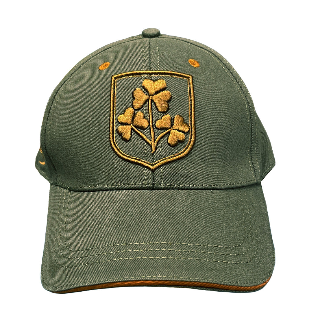 Shamrock Crest Khaki Baseball Cap