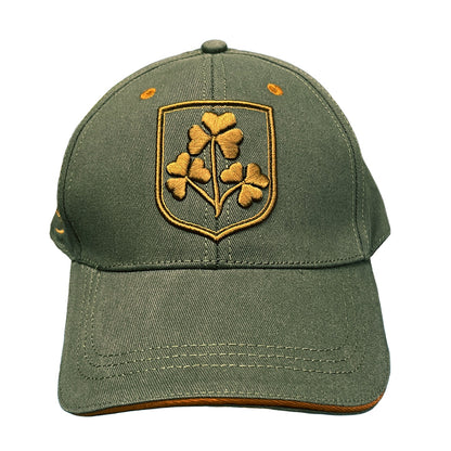 Shamrock Crest Khaki Baseball Cap