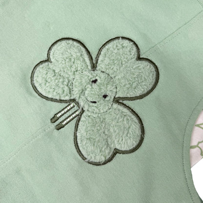 Shamrock Green and Cream Dungaree Set