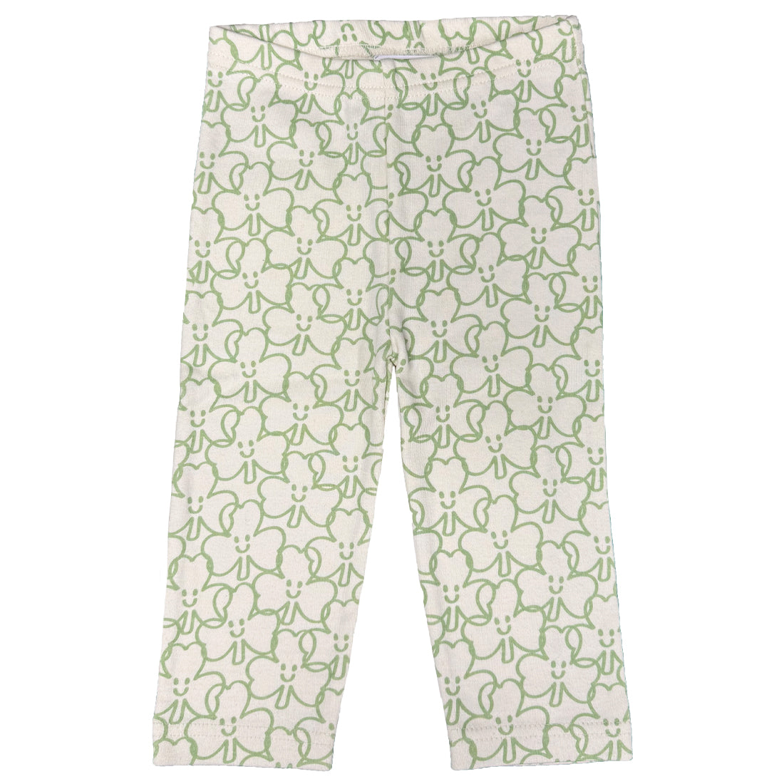 Shamrock Cream All Over Print Baby Leggings